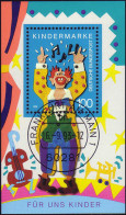 Block 27 Für Uns Kinder - Musikclown 1993 Mit VS-O Frankfurt/Main 11.9.1993 - Used Stamps