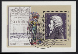 Block 26 Mozart 1991 Mit ESSt Bonn - Used Stamps