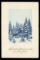 AK Neujahr: Winterlandschaft - Das Forsthaus Im Wald, DUISBURG-BEECK 1.1.1912  - Nouvel An