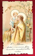 Image Pieuse Ciselée Ed ? N° 380 Ô Marie Faites Nous Aimer Jésus ... Dos Vierge - Devotion Images