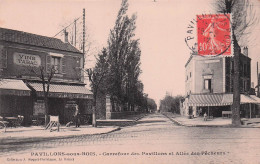 Pavillon Sous Bois - Carrefour Des Pavillons Et Alléé Des Pecheurs -   CPA °J - Les Pavillons Sous Bois