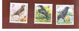 BELGIO (BELGIUM)   - SG 3304.3307  - 1996 BIRDS    - USED - Usati