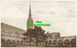 R617370 Cloisters And Tower. Salisbury Cathedral. 04184. Valentines. Photo Brown - Welt