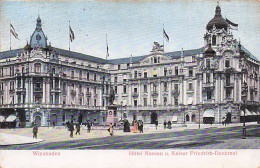 WIESBADEN -  Hotel Nassau U Kaiser Friedrich Denkmal - 1906 - Wiesbaden