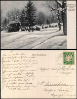 Oberstdorf (Allgäu) Wildfütterung I. Frhrl. V. Heyl'schem Jagdgebiet. 1907 - Oberstdorf