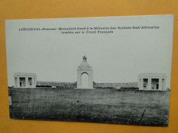 LONGUEVAL -- Monument à La Mémoire Des Soldats Sud-Africains Tombés Sur Le Front Français - Oorlogsmonumenten