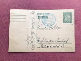 ALLEMAGNE BAYERN Carte Pour STRASBOURG 1918 - Covers & Documents