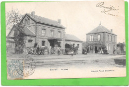 62 - BAPAUME - La Gare, Extérieur, Animée - Bapaume