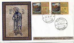 Fdc ReRu: SAN PAOLO A ROMA (1961); No Viaggiata; Annullo Filatelico Napoli - FDC