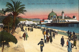 *CPA - 06 NICE Promenade Des Anglais Et Le Palais De La Jetée - Animée - Colorisée - Monuments, édifices