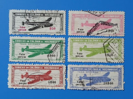 1947 - PA - Mundifil 16 à 21 / Yvert 17 à 22. Oblitérés - Mosambik