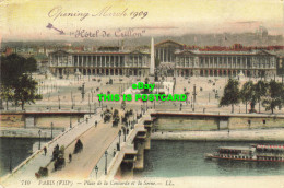 R617013 710. Paris. VIIIe. Place De La Concorde Et La Seine. LL 1909 - Welt