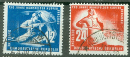 DDR   Yvert  25/26  Ob  TB  Mineur  - Used Stamps