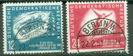 DDR   Yvert  32/33  Ob  TB  Ski Luge - Gebraucht