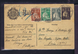 #88590 PORTUGAL Postal Stationery CERES 1927 Braga »Paris - Other & Unclassified