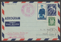 Vol  OSLO - TOKYO   Par THULE . 1953 - Aviones