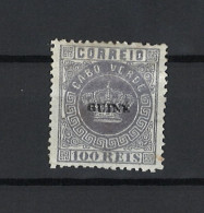 Portugal Guinee 1879-82 First Issue (Crown With Small GUINE Surcharge) 100 Reis Condition MH NGAI Mundifil Guinee #7 - Guinea Portoghese