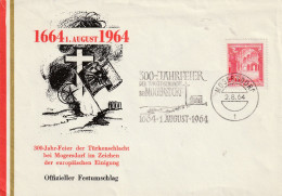Oostenrijk 1964, Letter Unused, 300th Year Celebration Of The Turkish Battle Near Mogersdorf - Storia Postale