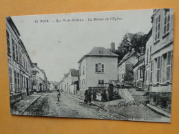 POIX De PICARDIE -- Rue Porte-Boiteux - La Montée De L'Eglise - ANIMATION - Poix-de-Picardie