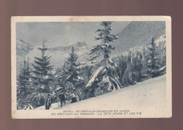 CPA - 74 - St-Gervais-les-Bains En Hiver - En Montant Au Prarion - La Tête Noire Et Les Fiz - Animée - Circulée - Saint-Gervais-les-Bains