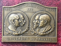 Université Du Travail 1906-1931 J. Van Der Stock (Rare, Superbe Gravure) - Autres & Non Classés