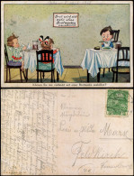 Kinder Scherzkarte Brot Wird Nicht Mehr Ohne Brotmarken Verabreicht. 1918 - Portraits