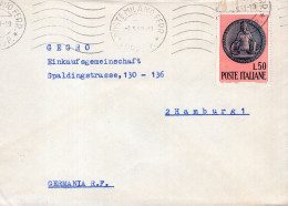 Italia (1969) - 50 Lire "Ragioneria" Su Busta Per La Germania Occidentale In Tariffa Ridotta - 1961-70: Poststempel