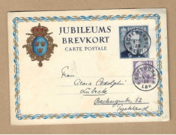 Los Vom 05.05 Ganzsache-Postkarte Aus Göteborg  Nach Lübeck 1938 - Postal Stationery