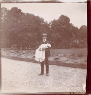 PHOTO ANCIENNE SNAPSHOT COMTE LIGIER DE LA PRADE HAROLD DE LA PRADE 1903 NOBLESSE 10 X 10 CM - Identified Persons