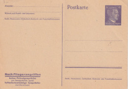 Reich, Postcard No Private Conversations After Air Raids - Cartes Postales