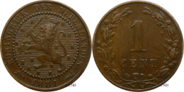 Pays-Bas - Royaume - Guillaume III - 1 Cent 1881 - TTB/XF45 - Mon5470 - 1849-1890: Willem III.