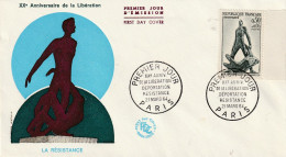 Frankrijk 1964, FDC Unused, 20th Anniversary Of The Liberation. - 1960-1969