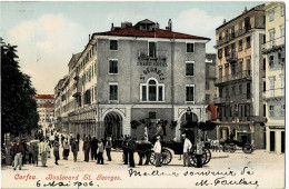 Corfou Boulevard St Georges Circulée En 1906 - Grèce