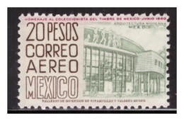 1960 MEXICO Sc. C249 MNH HOMENAJE AL COLECCIONISTA DEL TIMBRE DE MEXICO PERF.10 ½ X10, NATIONAL CONSERVATORY OF MUSIC - Messico