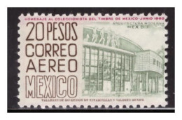 1960 MEXICO Sc. C249 MNH HOMENAJE AL COLECCIONISTA DEL TIMBRE DE MEXICO PERF.10 ½ X10, NATIONAL CONSERVATORY OF MUSIC - Mexique