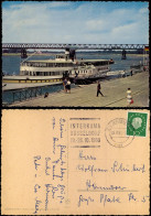 Ansichtskarte Düsseldorf Oberkasseler Brücke Rheinschiff 1960 - Düsseldorf