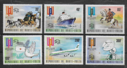 HAUTE VOLTA    N° 323 /25  PA 174/76   * *  ( Cote 9e ) Upu Cheval Diligences Bateaux Postillon Avions Radar Colombe - UPU (Union Postale Universelle)