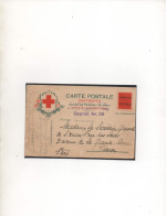 ALLEMAGNE,1916,PRISONNIER DE GUERRE FRANCAIS, HEILSBERG  CROIX-ROUGE FRANCAISE, CENSURE - Gevangenenpost