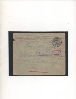 ALLEMAGNE,1916, PRISONNIER DE GUERRE RUSSE,CROIX-ROUGE FRANCAISE,SECTION RUSSE-LYON (RHONE) FRANCE, CENSURE  - Courriers De Prisonniers