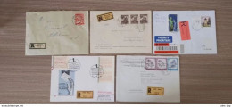 AUSTRIA (LOT-5) > 1948-2013 POSTAL HISTORY > 5 Registered Covers From/to Different Cities - Sonstige & Ohne Zuordnung