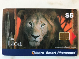 CHIP   CARD AUSTRALIA   TELSTRA   THE LION  BIG CATS SERIES   MINT - Australie