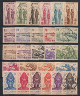TOGO - 1941 - N°YT. 182 à 207 - Série Complète - Oblitéré / Used - Used Stamps