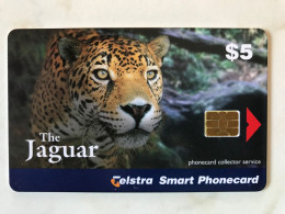 CHIP   CARD AUSTRALIA   TELSTRA   THE  JAGUAR  BIG CATS SERIES   MINT - Australie