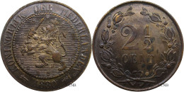 Pays-Bas - Royaume - Guillaume III - 2 1/2 Cents 1880 - SUP/AU55 - Mon4045 - 1849-1890: Willem III.