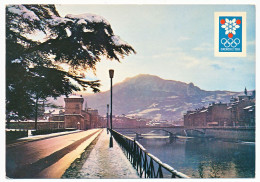 CPSM 10,5 X 15  Jeux Olympiques D'Hiver De GRENOBLE 1968  Grenoble Les Quais De L'Isère Et Le Moucherotte - Grenoble