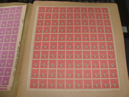 N°  710 En Feuille  De 100 Timbres Entières Neuves - Hojas Completas