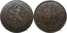 Pays-Bas - Royaume - Guillaume III - 2 1/2 Cents 1881 - TTB/XF40 - Mon3539 - 1849-1890: Willem III.