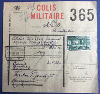 Ronquieres  Expédition  D’un Colis Militaire Vers Le Soldat Denayer Fernand  17 Avril 1951 - Documentos & Fragmentos