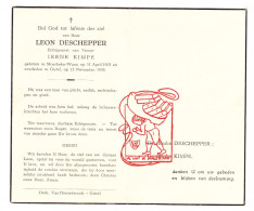 DP Leon Deschepper ° Moerbeke Waas 1903 † Gistel 1955 X Irene Kimpe - Devotion Images