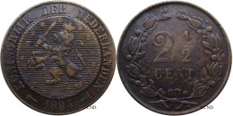 Pays-Bas - Royaume - Guillaume III - 2 1/2 Cents 1884 - TTB/XF45 - Mon4047 - 1849-1890 : Willem III